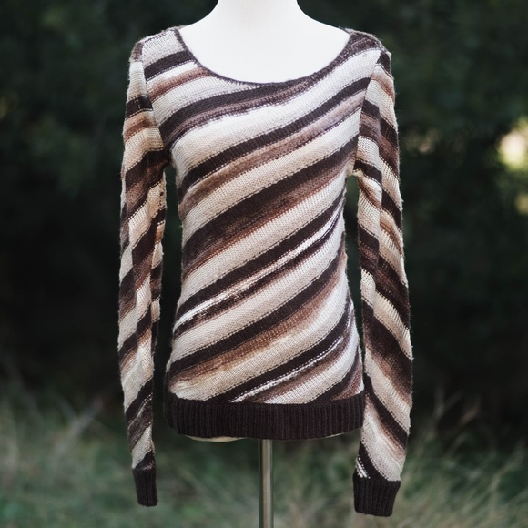 Caslon Sweaters - NWT Caslon Nordstrom Asymmetrical Striped Sweater